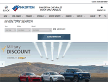 Tablet Screenshot of pinkertonchevy.com